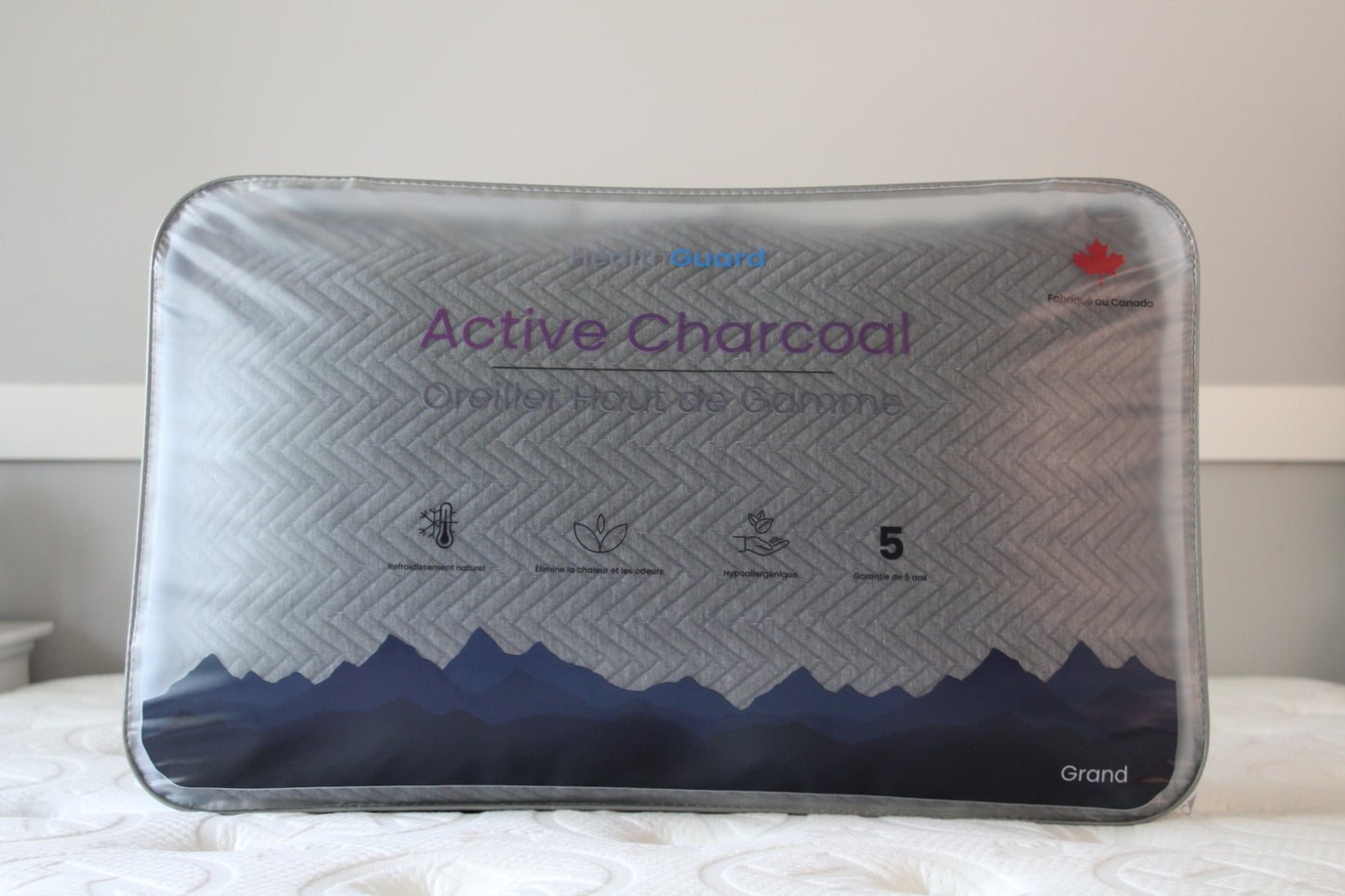 Active Charcoal Adjustable Fill Pillow