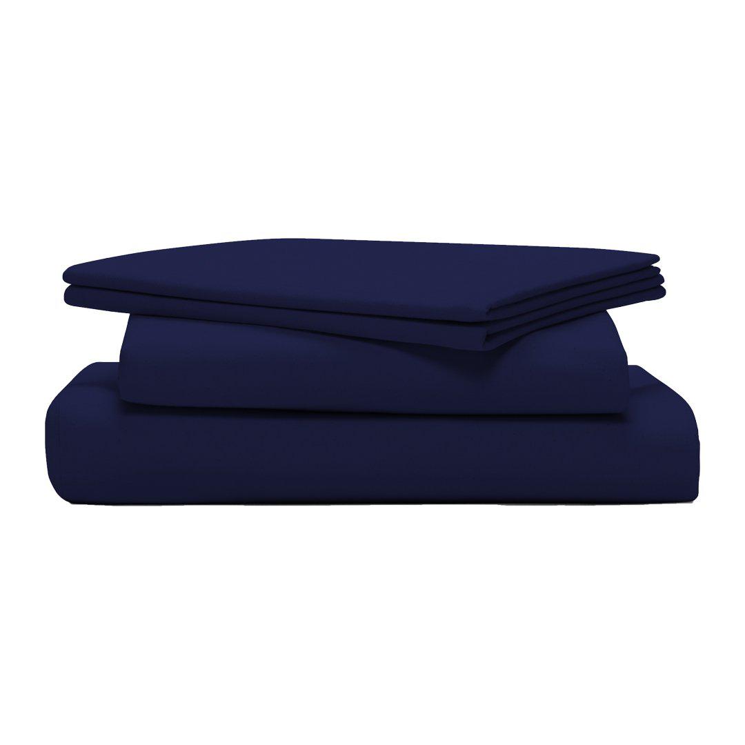 Bedface Percale or Sateen Sheet set in Nighttime Navy 